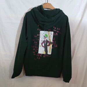 UT Uniqlo Jean Michel Basquiat JOKER Pullover Hoodie - Green - Sz XS*